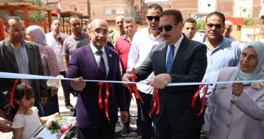 محافظ المنوفية يفتتح مدرستى الشهيدين أحمد حشيش ببروى وإسلام فايز بكفر القلشى