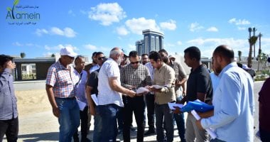 رئيس جهاز العلمين يتفقد المشروعات الجاري تنفيذها فى أولى جولاته الميدانية