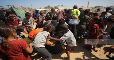 وجوه أطفال غزة تحكى مأساة الجوع والرعب تحت الحصار والقصف ومنع المساعدات