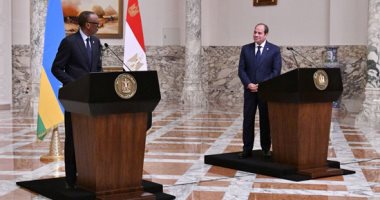 الرئيس السيسى يعقد لقاء مغلقًا ومباحثات موسعة مع نظيره الرواندى