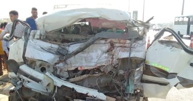 مصرع شخص وإصابة 12 آخرين فى حادث تصادم بالشرقية