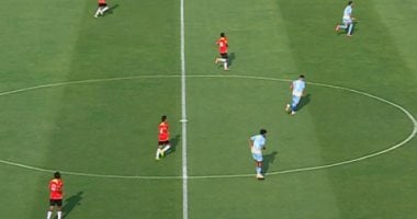 الشوط الأول.. الأهلي يتقدم على حرس الحدود 2_1 فى الدوري