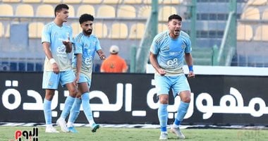 ياسر إبراهيم يضيف الهدف الثالث للأهلى فى شباك حرس الحدود والنتيجة 3-2.. صور