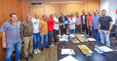 أحمد دياب يزور "اليوم السابع" ويُشيد بدورها فى دعم الرياضة المصرية