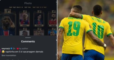 نيمار يسخر من ترتيب رافينيا فى الكرة الذهبية 2025: إنها مزحة