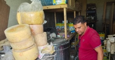 ضبط 2380 كجم مش وجبن منتهية الصلاحية بإحدى معامل إنتاج الجبن بمدينة دمياط