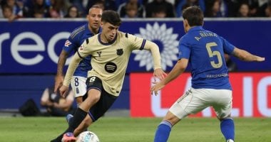 ريال أوفييدو يُفاجئ برشلونة بهدف فى الشوط الأول.. فيديو