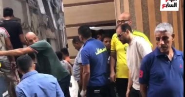 تفاصيل حادث انهيار مصنع بحي أول المحلة الكبرى.. فيديو