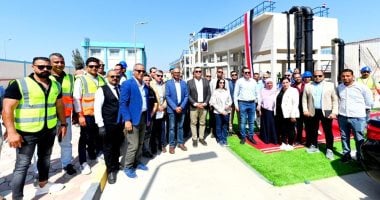 وزير الإسكان ومحافظ البحيرة يفتتحان محطة معالجة الصرف الصحى بمركز بدر