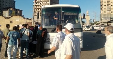 الدفع بـ62 سيارة منها 4 أتوبيسات مجانا لتخفيف الزحام بمواقف كفر الشيخ
