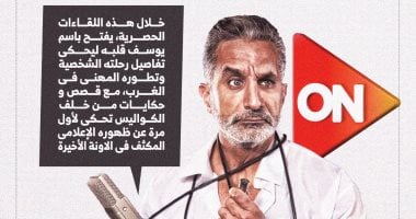 باسم يوسف فى سلسلة حوارات عبر "كلمة أخيرة" على "قنوات ON" (إنفوجراف)