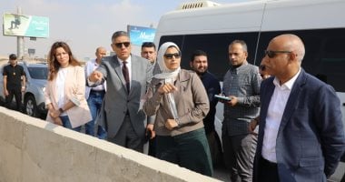 محافظ الجيزة يتابع أعمال تطوير محيط مطار سفنكس وطريق مصر إسكندرية الصحراوى