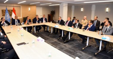 وزير الخارجية يلتقى مع المصريين العاملين فى الأمم المتحدة بنيويورك