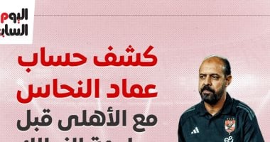 كشف حساب عماد النحاس مع الأهلى قبل مواجهة الزمالك.. إنفوجراف