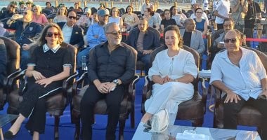 أحمد وفيق وإيهاب فهمى ونرمين الفقى فى حفل ختام مهرجان الغردقة لسينما الشباب