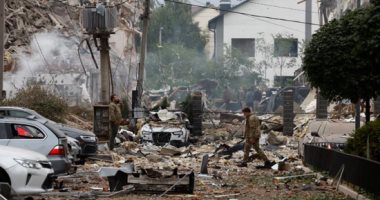 آثار الهجمات الروسية بالطائرات بدون طيار على أوكرانيا