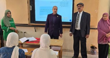 وكيل تعليم المنوفية يتابع مدارس إدارة الباجور ويعقد ندوة عن نظام البكالوريا