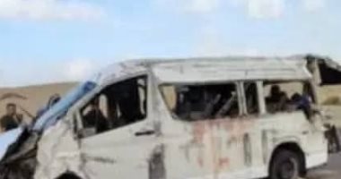مصرع طالبين بجامعة الجلالة وإصابة 4 آخرين فى حادث انقلاب سيارة ميكروباص