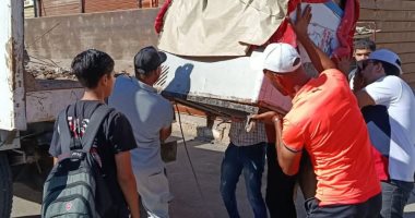 رفع الإشغالات من الشاطئ والكورنيش وشوارع جمصة