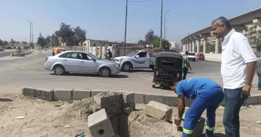 إصلاح بيارة بالمعمورة فى الإسكندرية بعد سقوط سيدة