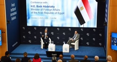 وزير الخارجية يؤكد ضرورة الانسحاب الاسرائيلى الكامل من غزة.. صور