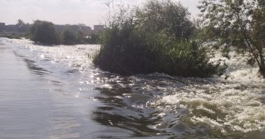 ارتفاع منسوب شلالات القناطر الخيرية بعد فتح بوابات السد العالى ..شاهد