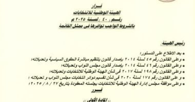 الشروط الواجب توافرها فى مرشح القائمة بانتخابات مجلس النواب
