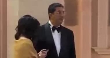 محمود حميدة وماجد المصرى وداليا البحيرى أول حضور حفل زفاف نجل هانى رمزى