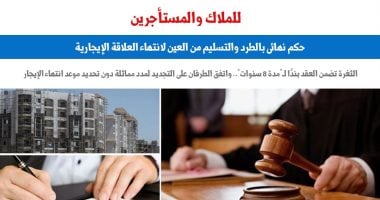 "الاستئناف": الاتفاق على تجديد العقد لمُدد مماثلة دون تحديد موعد لانتهاء الإيجار يوجب الطرد