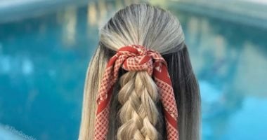 5 تسريحات شعر تريندى تقدرى تنفذيها بالإسكارف الملون