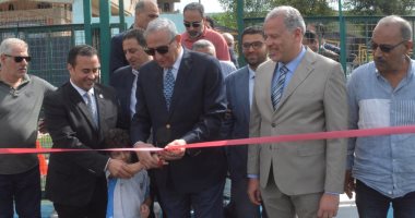 محافظ الغربية يفتتح الملعب الخماسي المطور بنادي اتحاد بسيون الرياضي 