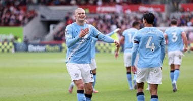 هالاند "العفيجي" يتقدم لـ مانشستر سيتي أمام برينتفورد فى الشوط الأول.. فيديو