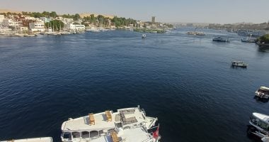 مشاهد لمقياس النيل من جزيرة أسوان لكشف منسوب النهر.. فيديو