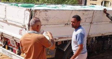 ضبط سيارة محملة بـ 5 أطنان دقيق بلدى مدعم قبل تهريبها بإدفو
