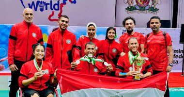 6 ميداليات حصيلة منتخب الريشة الطائرة البارالمبية فى بطولة أبيا الدولية