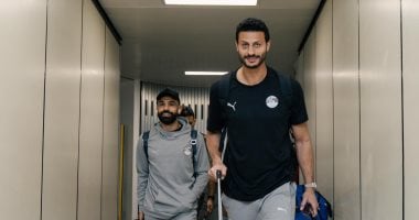 صور وصول بعثة منتخب مصر إلى المغرب لمواجهة جيبوتى فى تصفيات كأس العالم