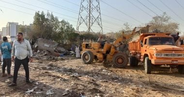 محافظة الجيزة تزيل أكبر تجمع لفرز المخلفات بحدائق الأهرام بعد أكثر من 10 سنوات