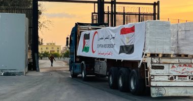الهلال الأحمر المصرى : مصر قدمت أكثر من 580 ألف طن مساعدات لغزة