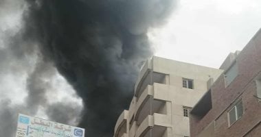 اندلاع حريق داخل عقار فى مدينة السلام والإطفاء تحاول السيطرة
