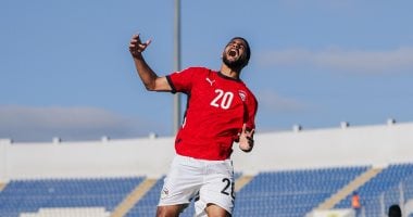 إبراهيم عادل يسجل أول أهدافه بقميص الفراعنة في تاريخ تصفيات كأس العالم.. صور