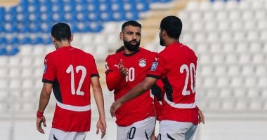 60 دقيقة.. منتخب مصر يتقدم على جيبوتى بهدفين دون رد.. صور