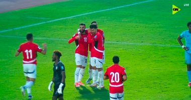 محمد صلاح يسجل الهدف الثالث لمنتخب مصر أمام جيبوتي فى الدقيقة 84