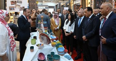 وفدا بعثة الاتحاد الأوروبي وبنك التعمير الألماني يتفقدان معرض "تراثنا"