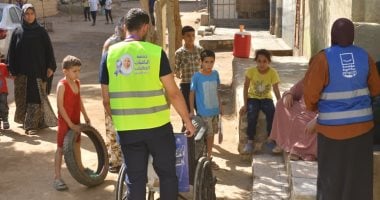 الباقيات الصالحات عضو التحالف الوطنى تشارك فى قافلة "إيد واحدة" بقرية برنشت بالعياط