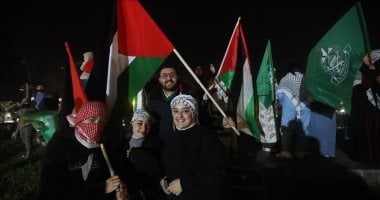 احتفالات فى غزة بانتهاء معاناة الحرب