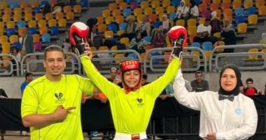آسر شهاب مصطفي يتوج بالمركز التاني في بطوله أفريقيا للكيك بوكسينج