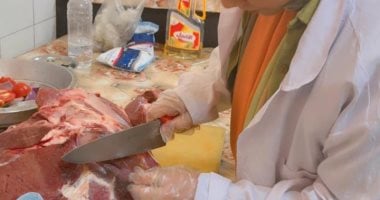 الطب البيطرى بسوهاج: المرور على مدرسة المكفوفين والفكرية للتأكد من سلامة اللحوم