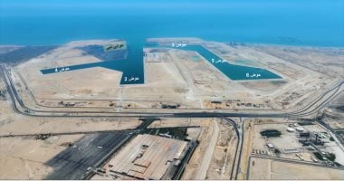 شاهد أحدث تصوير جوى لمشروع تطوير ميناء السخنة