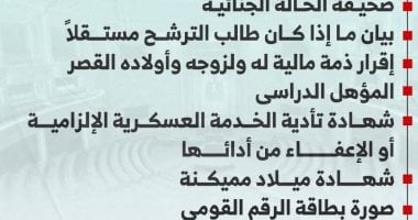 المستندات المطلوبة من ممثل القائمة بانتخابات النواب مع طلب الترشح.. إنفوجراف