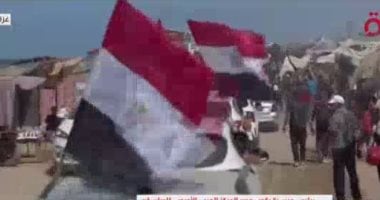 الأعلام المصرية تزين شوارع قطاع غزة احتفالا باتفاق وقف إطلاق النار